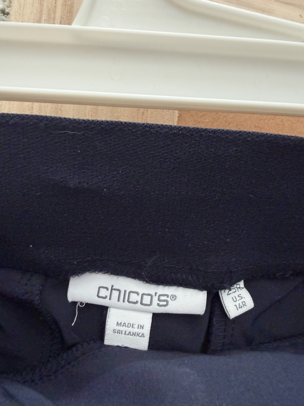 Chico's Dark Navy Slim Tapered Pants - Picture 3 of 4